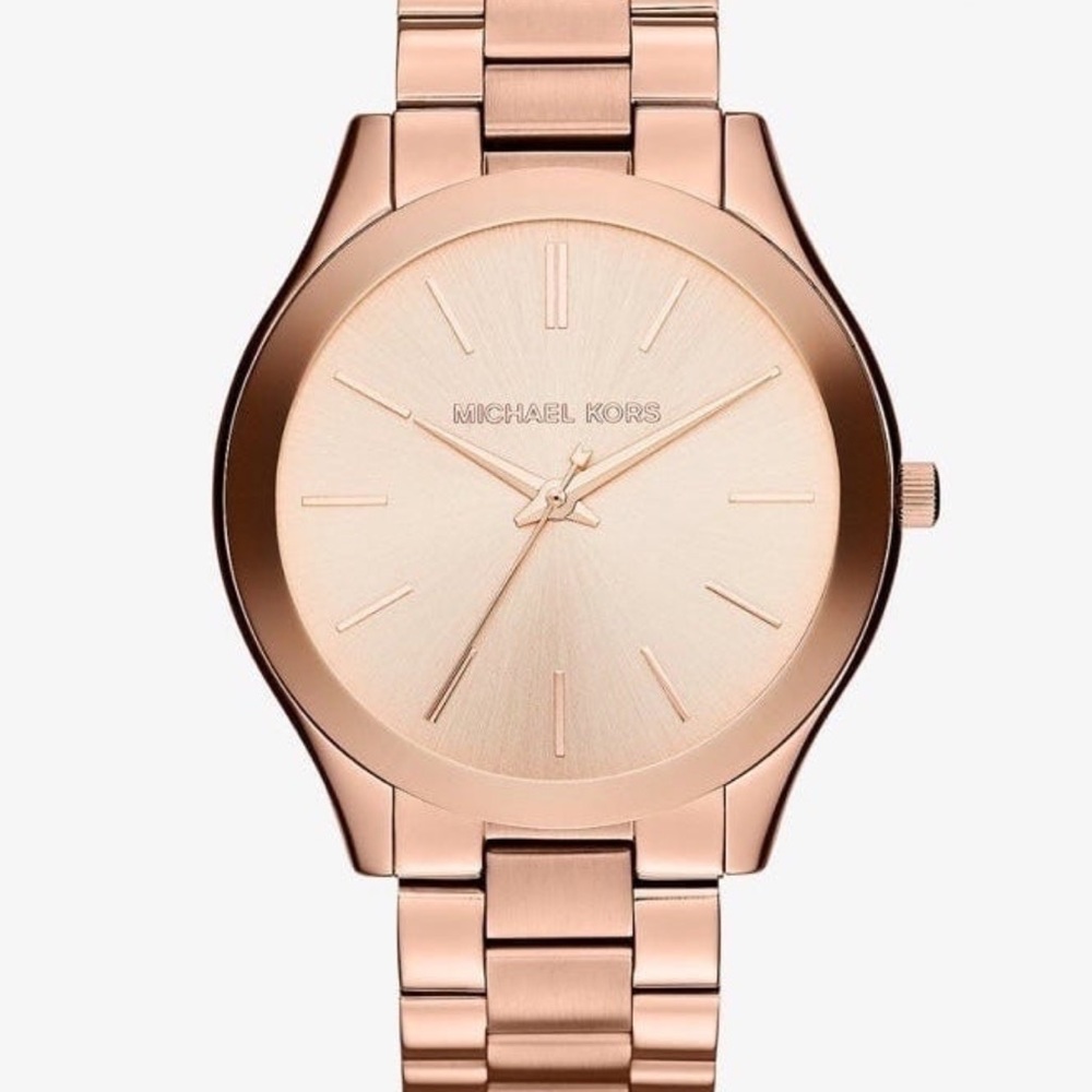 Authentic Michael Kors Slim Runway Rose Watch